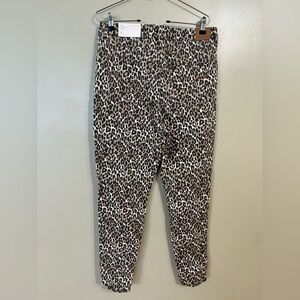 American Eagle Curvy Super High Rise Jogging Womens Stretch Animal Print 14 NWT